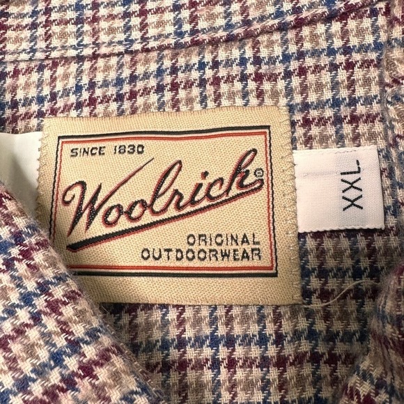 Woolrich XXL Mens‎ 100% Cotton Plaid Western Pearl Snap Long Sleeve Shirt - Picture 5 of 9